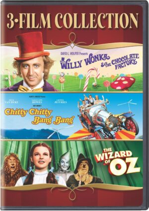 Chitty Chitty Bang Bang / Willy Wonka & The Chocolate Factory / Wizard of OZ Triple Feature (DVD)
