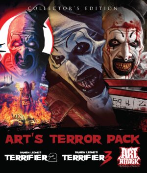 Art’s Terror Pack: Terrifier 2, Terrifier 3 & Art Attack: The Dissection of Terrifier 3 BLU-RAY
